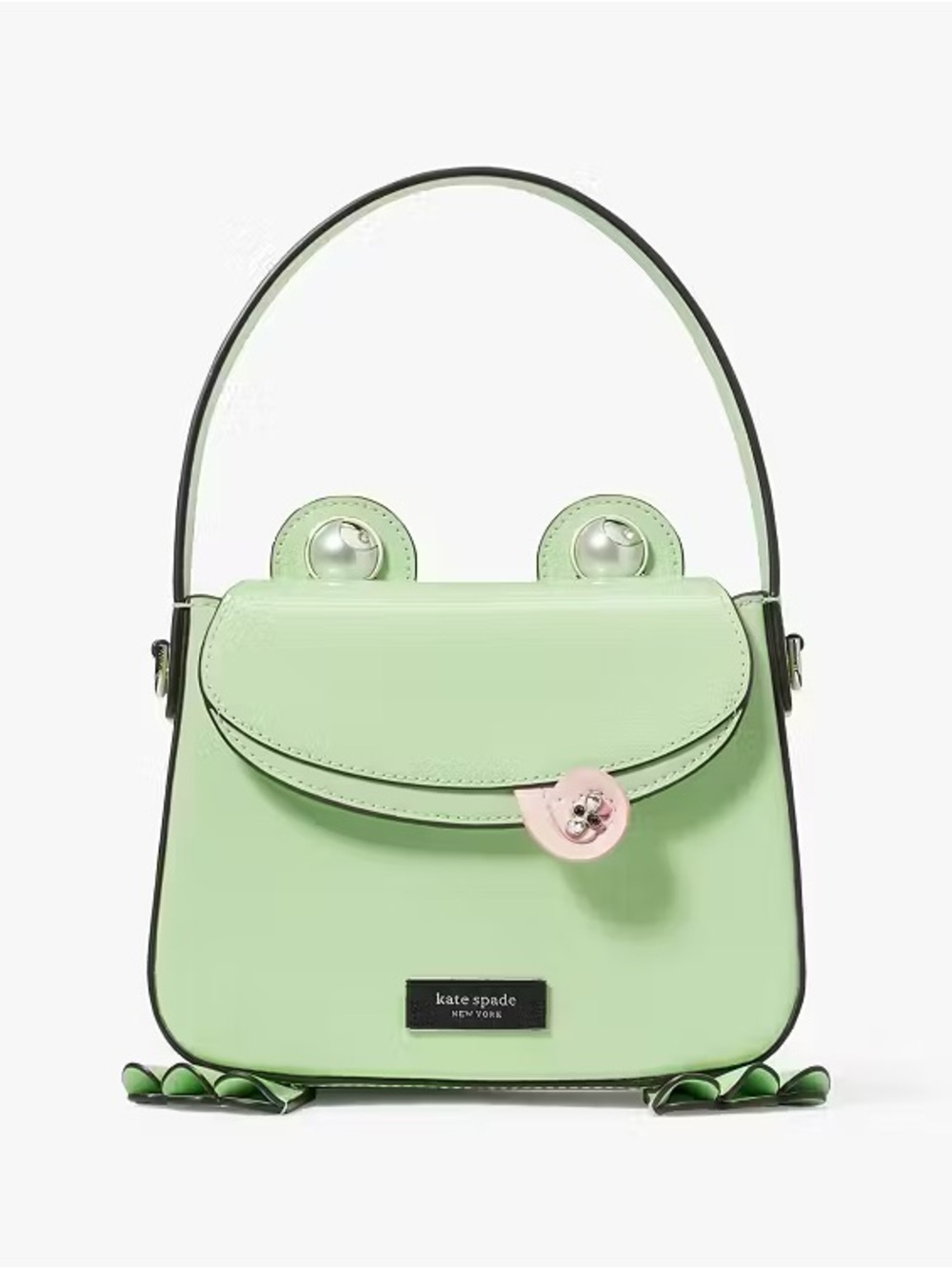 Kate Spade Lily Patent Leather 3D Frog Hobo Bag